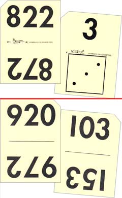 Grade 1 Schoolaid Math - Numbers Flash Cards