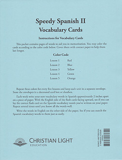 Speedy Spanish II Vocabulary Flash Cards [2nd Ed]