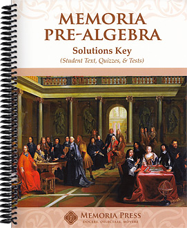 Memoria Pre-Algebra Solutions Key